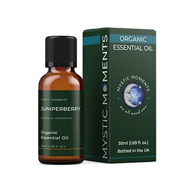 Mystic Moments | Organic Juniper Berry Essential Oil 50ml - Pure & Natural Oil for Diffusers, Aromatherapy & Massage Blends Vegan GMO Free
