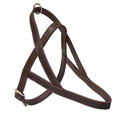 Croci Harnais pour Chien Elite Suédois en Cuir Marron 80 cm