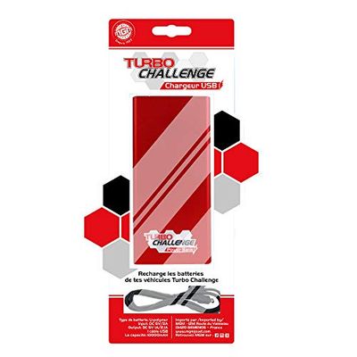 TURBO CHALLENGE - Power Bank 10000 mAH - Oplader voor uw afstandsbedienbare auto's - 850058 - USB-oplader - Willekeurig model - Metaal - Vanaf 5 jaar