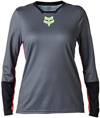 Fox Racing Dames Koszulka ROWEROWA Z DšUGIM RKAWEM Fox Lady Defend Race Black L T-shirt, L