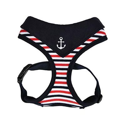 Puppia - Arnés para perros Seaman Harness A, Navy, S