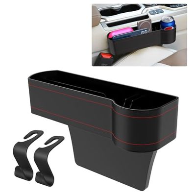 Porte-gobelet de Voiture en Cuir synthétique - Organiseur de Voiture - Boîte de Rangement pour café, Boisson, Bouteille, siège Passager