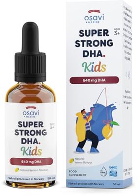 Osavi Super Strong DHA Kids, 640mg DHA (Lemon) - 50 ml.