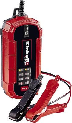 Einhell Un cargador de baterías CE-BC 2 M (cargador de baterías inteligente con control por microprocesador para los más distintos tipos de baterías, corriente de carga máx. 2 amperio)