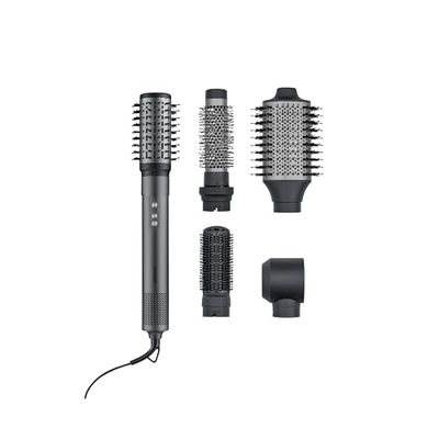 Severin Brosse soufflante Multi Style 5 en 1, Brosse électrique avec 5 accessoires inclus, Sèche-cheveux, 2 brosses rondes, brosse ovale et plate, Technologie ionique, 1 500 W, Noir, WL 0683