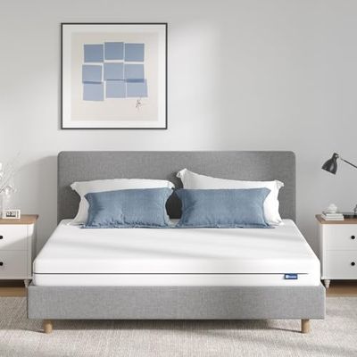 Avenco Matelas en Mousse 180x200, Epaisseur 16cm, Matelas en Mousse en Fibre de Bambou, Matelas Réversible Été/Hiver, 7 Zones de Confort, Degré de Fermeté H3 et H4, Excellent Confort et Respirable