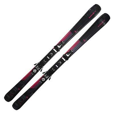 Elan BlackPerla Ski's voor volwassenen, zwart paars, 146cm