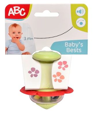 Simba 104010102 Hochet à fleurs avec boules qui claquent et pétales de fleurs souples pour la dentition, 10 cm, à partir de 3 mois