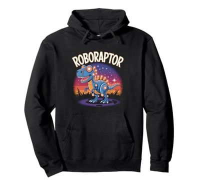 Robot Dinosaur T-Rex Robotic Engineer Dino Funny Robotics Pullover Hoodie
