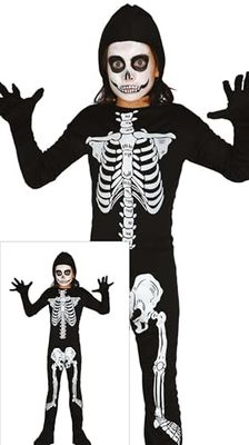 Fiestas Guirca Squelette Enfant 10-12 Ans Costume Enfant