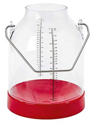 Kerbl - Melkemmer 30 liter met schaal rood strijkhoogte 143-151050