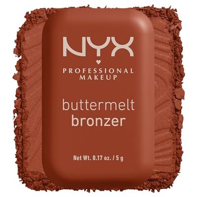 NYX Professional Makeup Buttermelt Bronzer, Powder, Cream for Contouring, Blends Like Powder, Butta Match