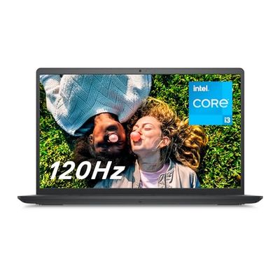 Dell Inspiron 15 3520 Ordinateur Portable, Processeur Intel Core i3-1215U, Écran 15.6" FHD 120HZ, 8Go RAM, 256Go SSD, Graphique Intel UHD, Windows 11 Home, Carbon Black