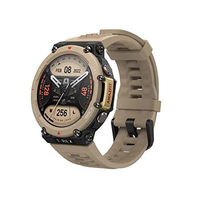 Amazfit T-Rex 2 Smartwatch Orologio Intelligente, GPS, Impermeabile 10 ATM, 150 Modalità di Sportive, Durata della Batteria di 24 Giorni, Cardiofrequenzimetro, SpO2