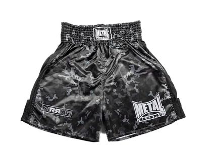 METAL BOXE Short Boxe Anglaise Mirror XL, Pantaloncini Unisex Adulto, Nero