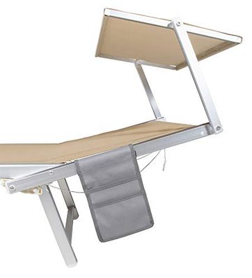 VERDELOOK Poche de Rangement pour lit bébé avec Velcro, Gris
