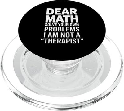 Funny Math Resolve Problem Not Therapist Statement Mujeres Hombres PopSockets PopGrip para MagSafe