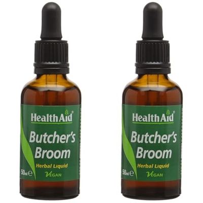 HealthAid Butcher's Broom (Ruscus aculeatus) 50ml Liquid (Pack of 2)