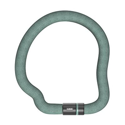 ABUS Lucchetto a catena Goose Lock 4204K, flessibile, senza rumore, in acciaio temprato, catena in acciaio spesso 4 mm, diametro totale 28 mm, lunghezza 110 cm, con chiave, verde chiaro