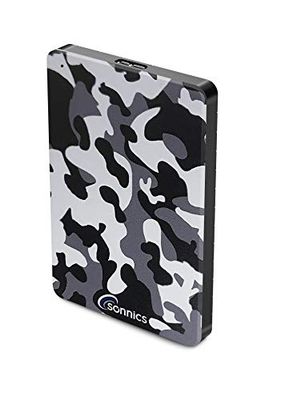 Sonnics 500 GO Gris Camo Disque Dur Externe Portable USB 3.0 Super Rapide Vitesse de Transfert pour Une Utilisation avec Un PC Windows, Mac, Xbox One et PS4 édition spéciale