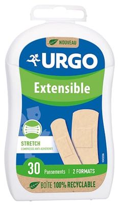 Urgo - Plasters - Stretchy Strech - Non-Stick Compress - Box of 30 Plasters