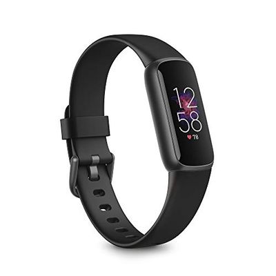 Fitbit Luxe Health & Fitness Tracker with 6-Month Fitbit Premium Membership Included, Stress Management Tools and up to 5 Days Battery, Black