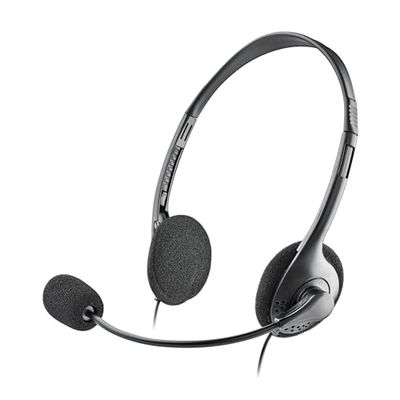 NGS MS103 MAX - Auriculares con Cable para Ordenador, Micrófono, Diadema y Micro Ajustables, Ligeros, Control de Volumen, Conexión Jack 3.5 mm, Longitud Cable 1.5 mm
