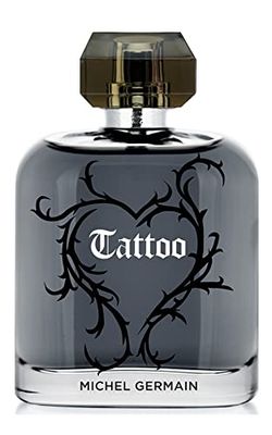 Michel Germain Tattoo Pour Homme - Woody, Oriental Cologne for Men - Notes of Mandarin, Nutmeg and Sandalwood - Highly Addictive Scent - Long Lasting - Suitable for any Occasion - 100 ml EDT Spray