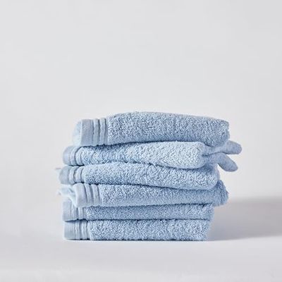 TODAY Set van 6 handdoeken, 50/80, katoen, blauw