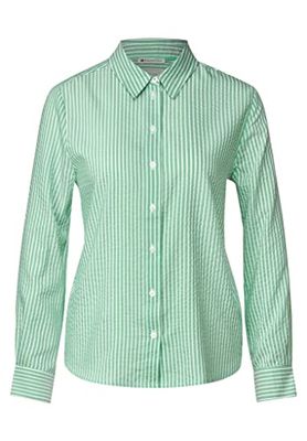 Street One Damesblouse met lange mouwen, Brisk Green, 42