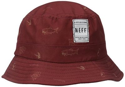 NEFF Trouty Bucket Hat Casquette Mixte Adulte, Maroon, FR : (Taille Fabricant : U)