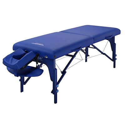 Master Massage 71cm Montclair mobiel draagbaar massagebed massage bed massage bed cosmetica ligstoel (Standard Imperial Blue)