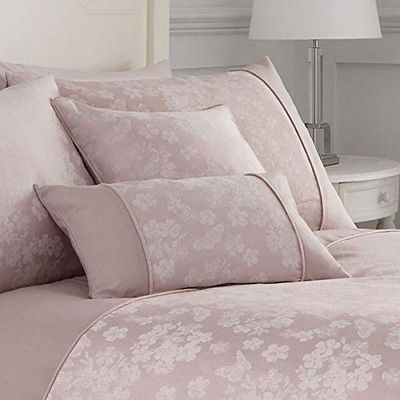 Dreams & Drapes Blossom Coussin Garni Jacquard, Rose, Cushion (Filled): 30 x 50cm