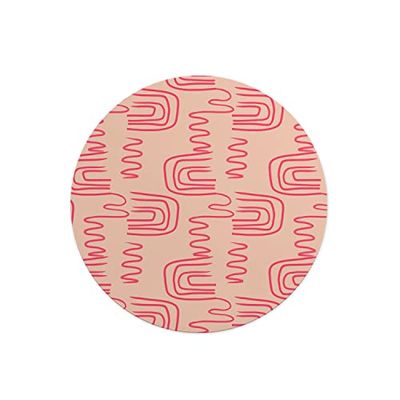 Questo Casa, Round Digital Printed Mouse Pad, Non-Slip Base, for Office and Home, Diameter:22cm