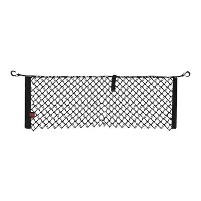 BLACK+DECKER bagageutrymmesförvaring – universellt bagagenät – nätficka 125 x 30 cm – Inkl. 2 krokar för förankring – Lätt att förvara – nylon – svart