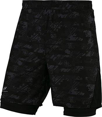Pro Touch herr shorts 2-i-1 Striko Aop/Black Night X-L