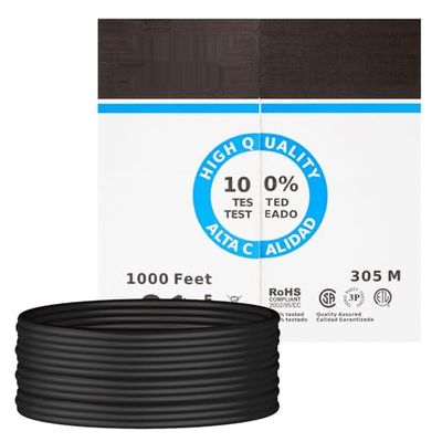 Cat.5e UTP Rigid AWG24 Network Cable, Outdoor Design, 305 m, Ideal for Stable Connections in Outdoor Environments.