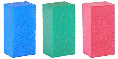 Tools4Boards Gummy Trio - Juego de piedras abrasivas de goma, azul, verde, rojo, 50 x 25 x 20 mm
