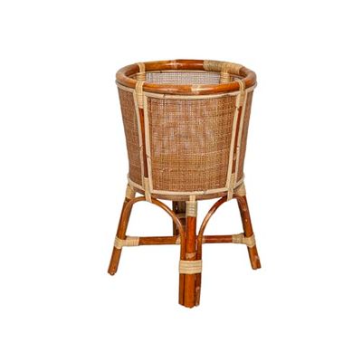 Romimex Jardinière Naturelle en rotin 35 x 55 x 35 cm Pieds