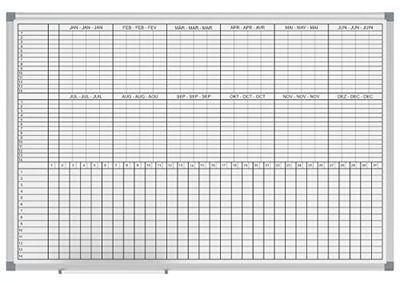 MAUL Agenda mensile/annuale MAULstandard, lavagna magnetica + scrivibile, con stampa settimana/mesi e mensile, 60 x 90 cm