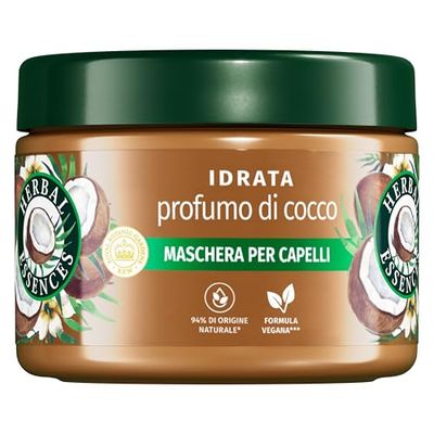 Herbal Essences Maschera per Capelli al Profumo di Cocco, Idrata i Capelli Molto Secchi, 300ml