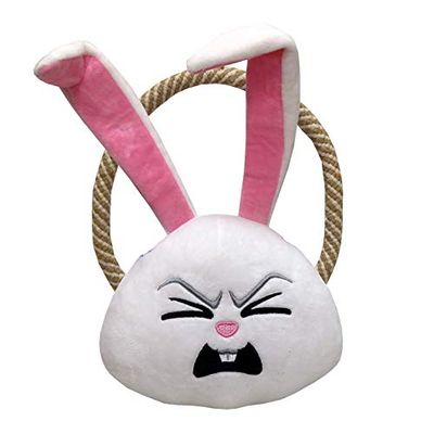CYP BRAND Pets JU-04-PET Jouet en Peluche et Corde pour Chien 2, Snowball