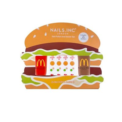 Nails.INC x McDonald’s Mini Nail Polish Duo with Stickers