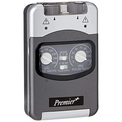 Patterson Medical Premier Plus TENS Machine, Dual Channel Ten Machine for Pain Relief and Soothing with Self Adhesive Electrodes, Battery Powered