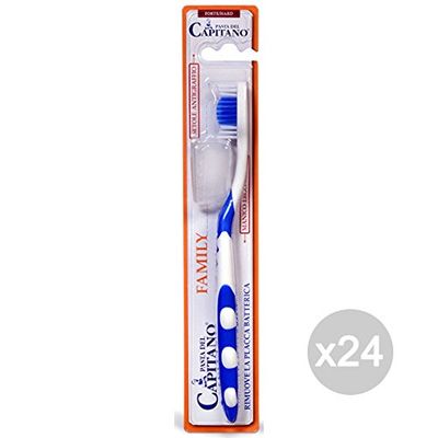 Captaano Lot de 24 brosses à dents fortes Family Hygiène et soin des dents