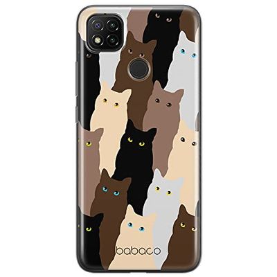 ERT GROUP mobiltelefonfodral för Xiaomi REDMI 9C originalt och officiellt licensierat Babaco mönster Cats 001 optimalt anpassad till formen på mobiltelefonen, fodral tillverkad av TPU-plast