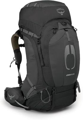 Osprey Atmos AG 65 liter rugzak voor heren, zwart, één maat, Zwart