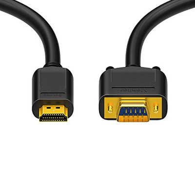 HDSupply High Speed HDMI kabel met Ethernet HDMI A stekker (19-polig) naar HDMI A stekker (19-polig) 2-voudig afgeschermd vergulde contacten 5,00m zwart