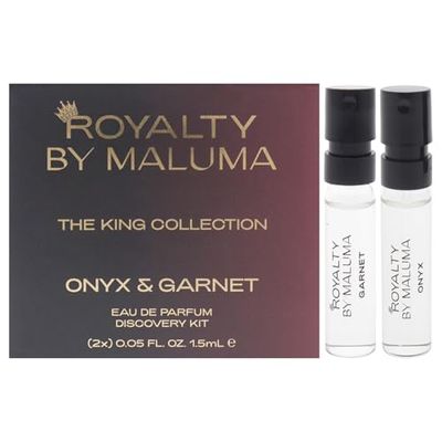 Kings by Royalty By Maluma for Men - 2 Pc Mini Gift Set 1.5ml Onyx EDP Spray, 1.5ml Garnet EDP Spray