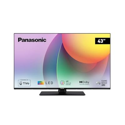 Panasonic TB-43W60AEZ, Serie W60 43 inch 4K Ultra HD LED Smart TV, 2024, TiVo, Colour Engine 4K, Dolby Vision e Atmos, Game Mode Plus, Per un' Esperienza Visiva Ottimale